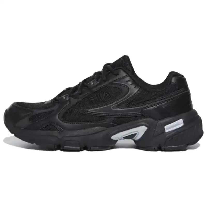 FILA Abrasion Resistant Abrasion Resistant Low top Running Shoes Unisex Black