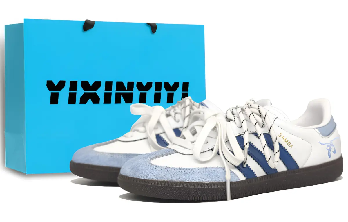 Adidas Originals SAMBA OG Low top German Army Trainers Unisex Dusty Blue