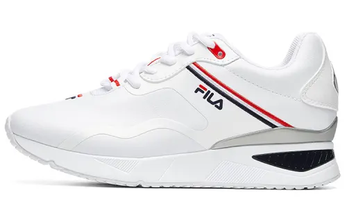 FILA Versatile Cushioning Slip Resistant Abrasion Resistant Height Increasing Low top Running Shoes Women's White