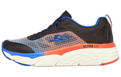 Skechers Max Cushioning Elite Cushioning Low top Running Shoes Men's Black Blue