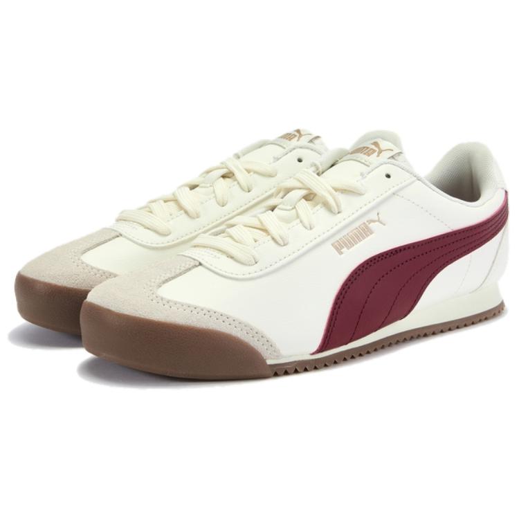 PUMA TURINO Artificial Leather Low top Running Shoes Unisex White Red Gold