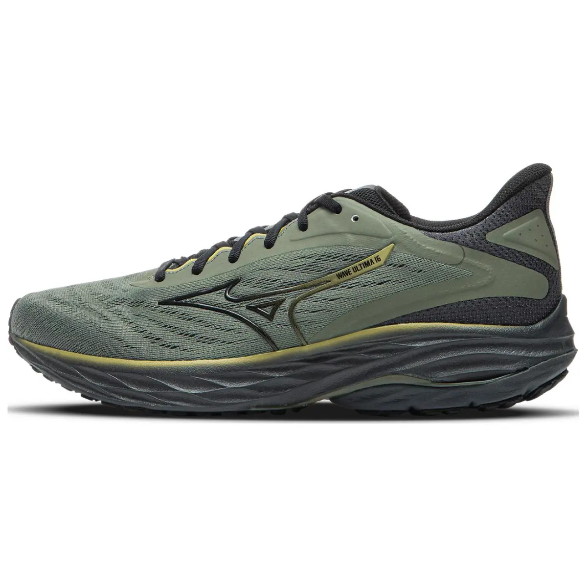 Mizuno Slip Resistant Abrasion Resistant Low top Running Shoes Men's Dark Gray