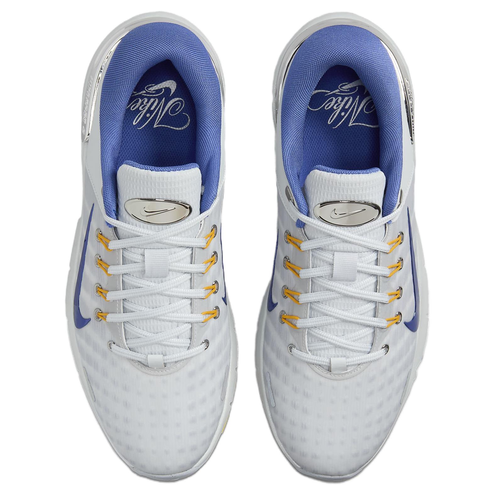 Nike Free Golf Pure Platinum University Gold Wolf Grey Astronomy Blue Wide