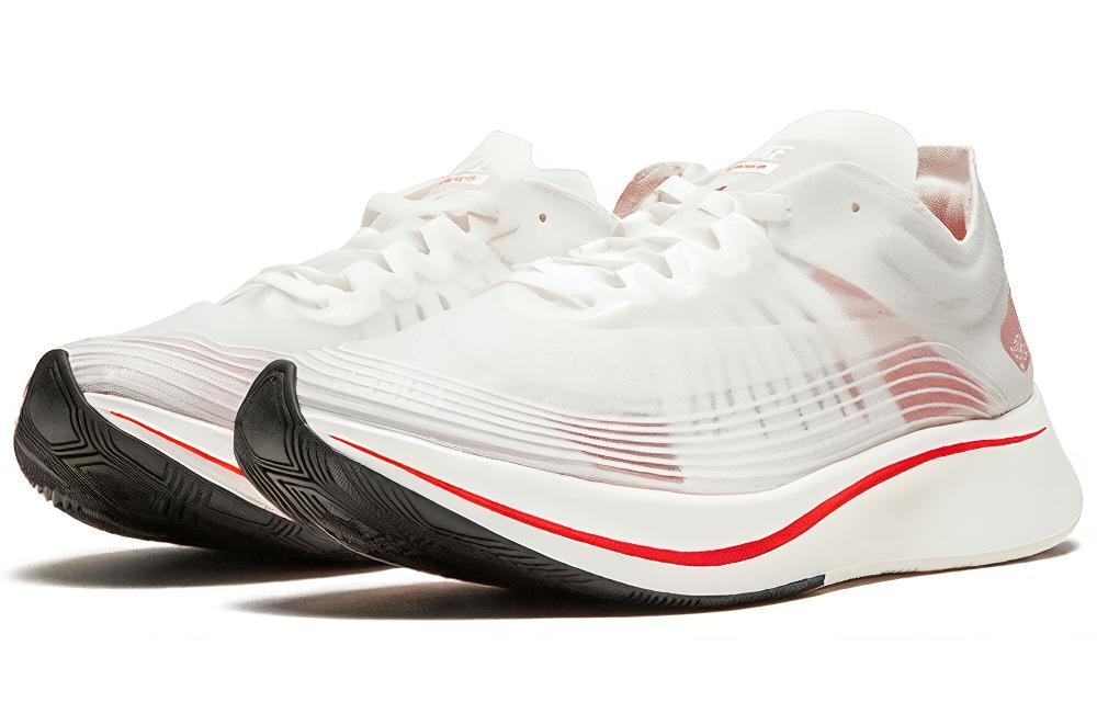 Мужские кроссовки Nike Zoom Fly SP Breaking 2 (бело-красные) — фото 3