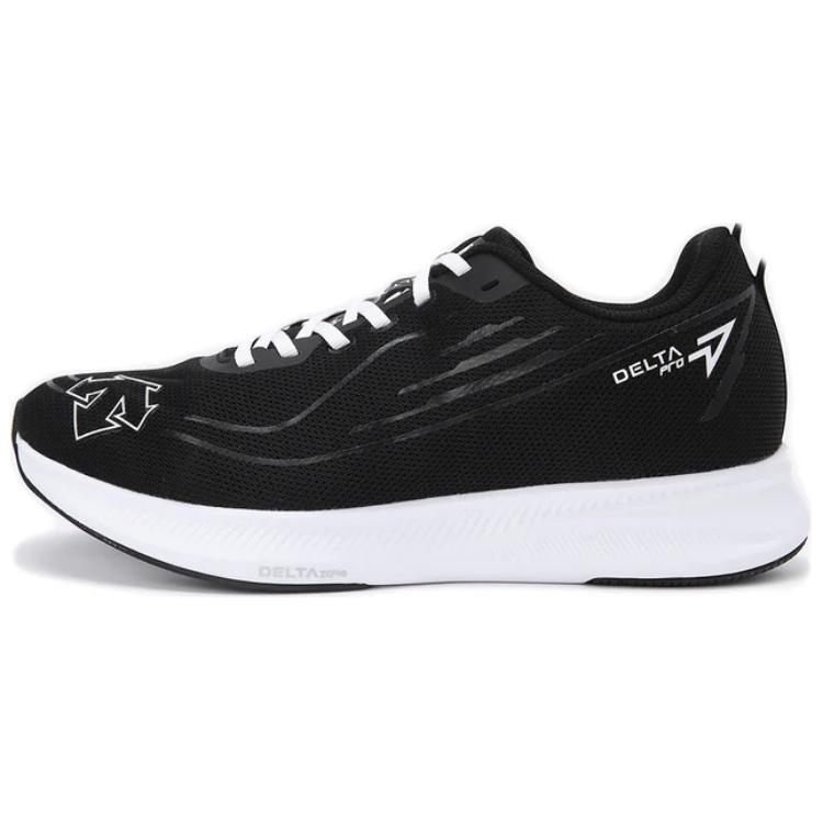 DESCENTE Delta Pro Cushioning Slip Resistant Low top Running Shoes Unisex Black