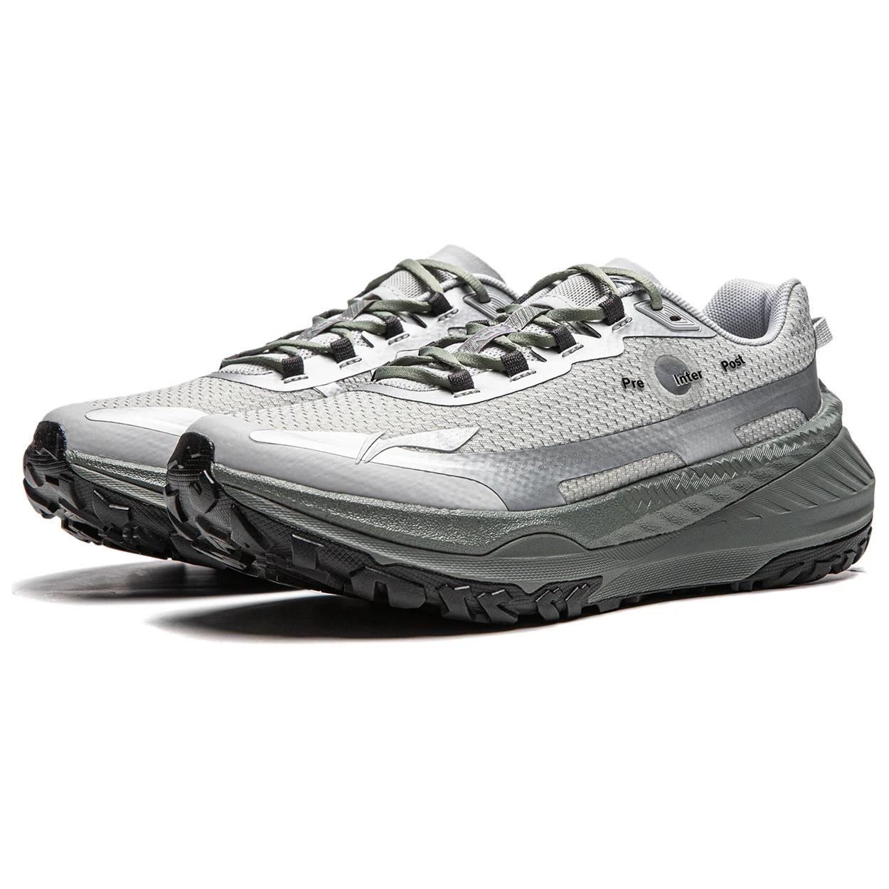 Li Ning Slip Resistant Abrasion Resistant Support Low top Running Shoes Women’s Silver Gray