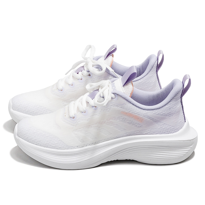 HUANQIU Running Shoes Women’s Low Top White Purple
