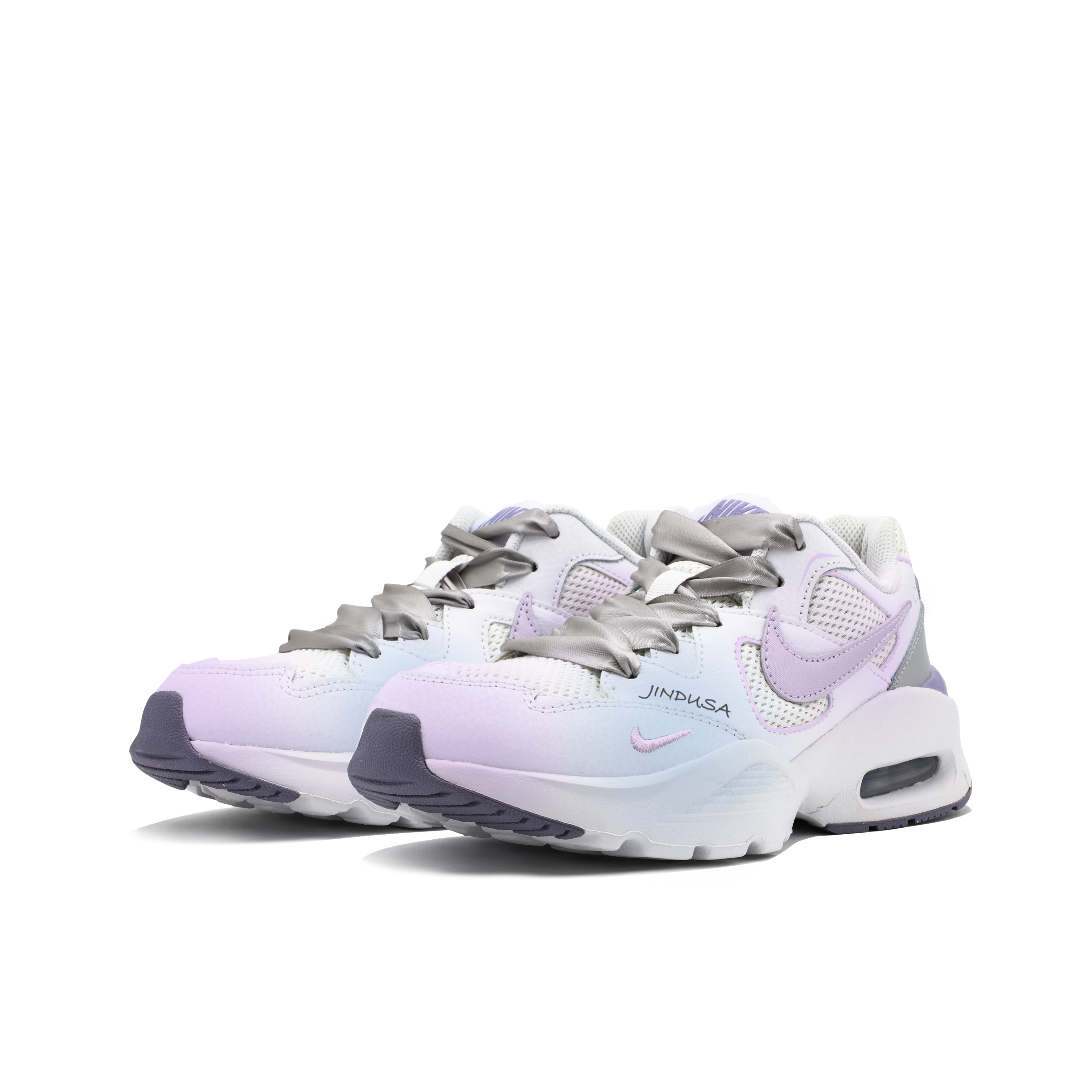 Nike Air Max Fusion Cushioning Slip Resistant Height Increasing Low top Running Shoes Women’s Blue Purple
