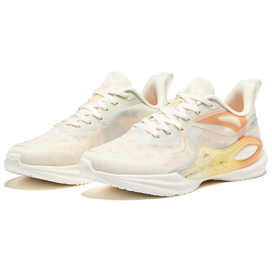 Erke Cushioning, Wear Resistant Low top Casual Running Shoes Women’s White Orange