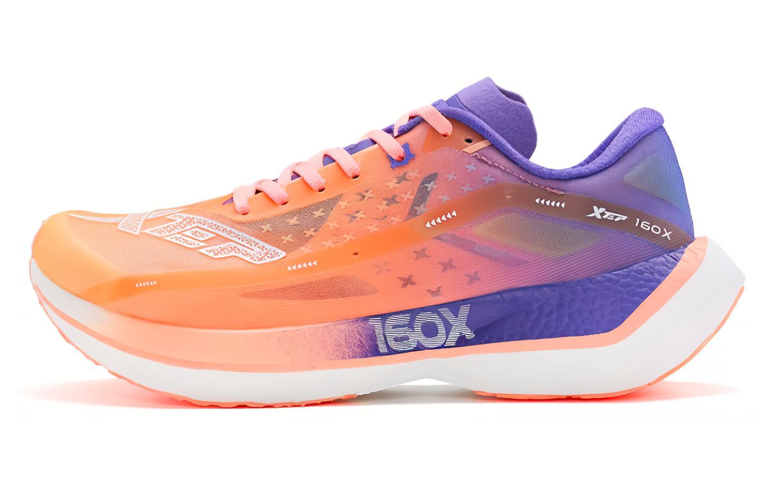 XTEP 160X 2.0 Slip Resistant Abrasion Resistant Low top Running Shoes Women's Orange Red