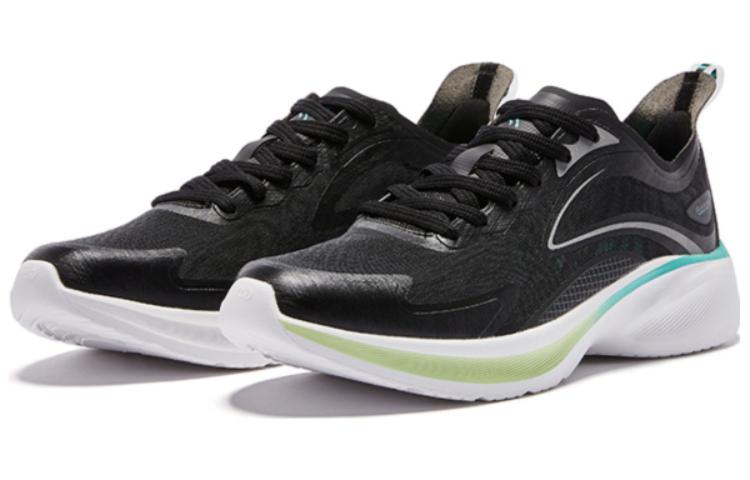 QIAODAN Light Speed 2.0 Plus Comfortable Cushioning Breathable Low top Running Shoes Men’s Black Green
