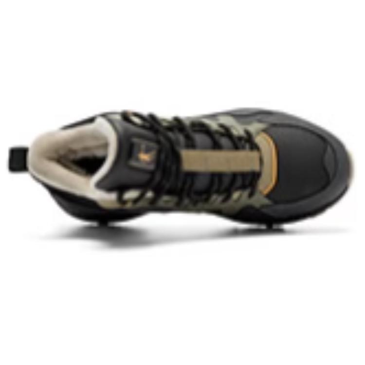 QIAODAN Yilin, Fleece Lined, Versatile Casual Abrasion Resistant Coverage Thermal Mid top Outdoor Shoes Men’s