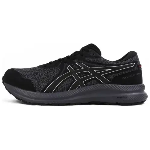 Asics Gel Contend 7 Waterproof Low top Casual Running Shoes Men's Black Silver