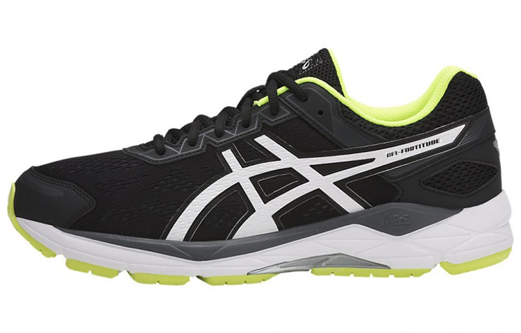 Asics Gel fortitude 7 Low top Running Shoes Men's Black Yellow