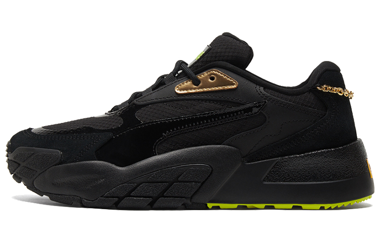 Женские кроссовки PUMA Hedra Dd (черно-золотые)