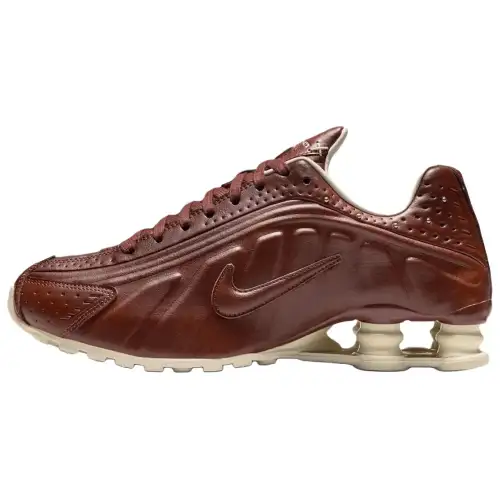 Nike Shox R4 Classic Comfort Running Shoes Women's Rosewood Brown