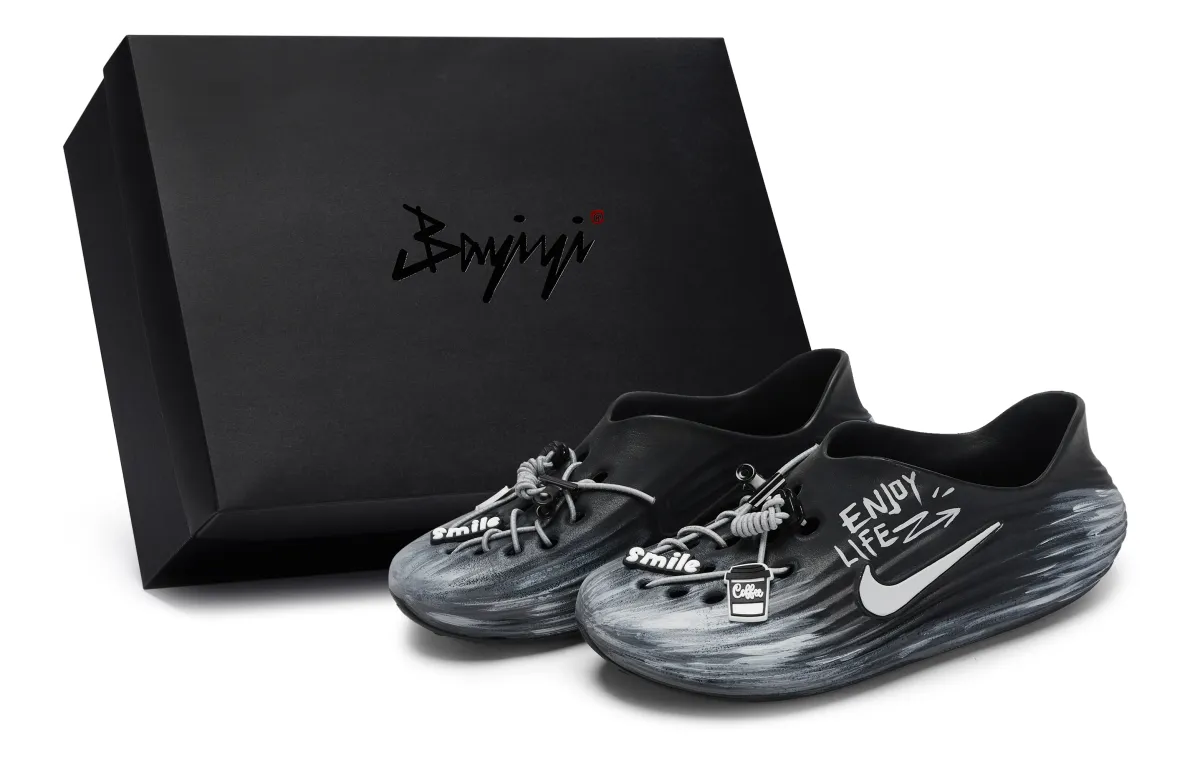 Nike ReactX Rejuven8 Clogs Unisex Black Gray