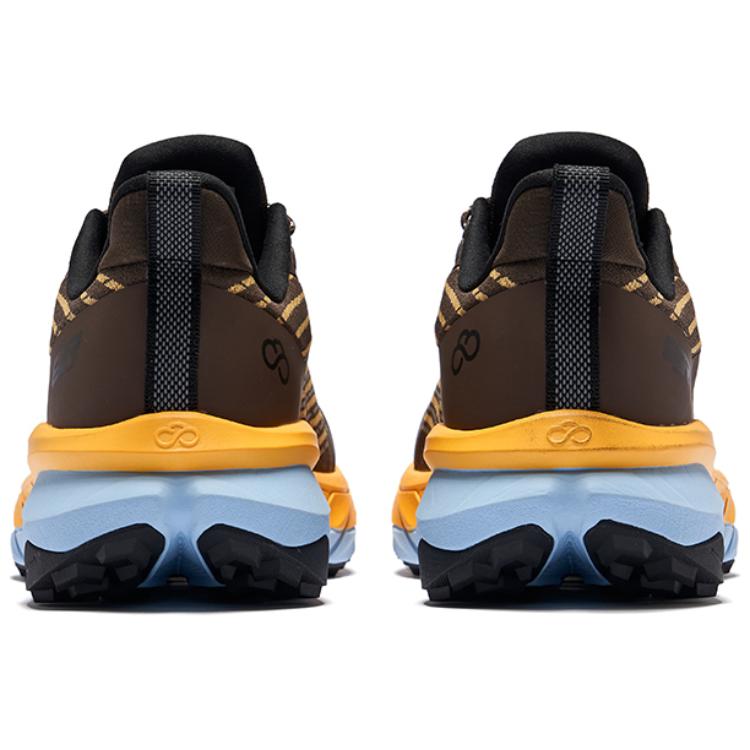 Erke Vertical Low top Running Shoes Men’s Dark Sandalwood Fluorescent Sweet Orange