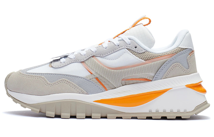LiNing Li Ning Fangyuan EVO shock-absorbing, non-slip and wear-resistant low-top running shoes for women, matte apricot color