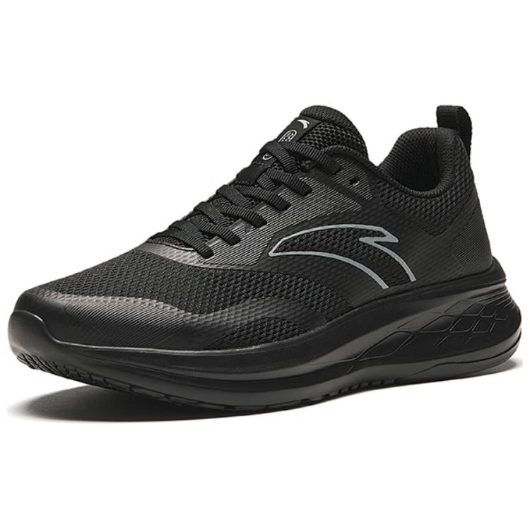Anta Fabric Breathable And Lightweight Low top Casual Running Shoes Men’s Black