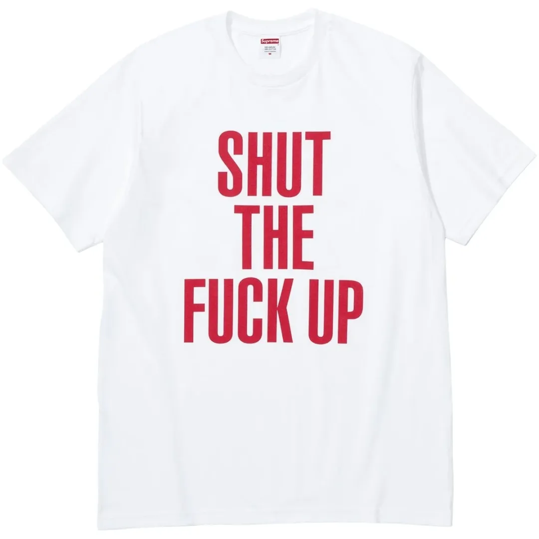 Supreme shut up graphic T-shirt