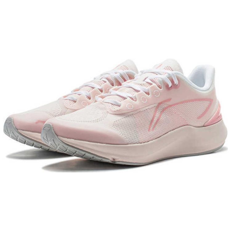 Li Ning Comfortable Cushioning Slip Resistant Low top Running Shoes Women’s Light Rose Pink