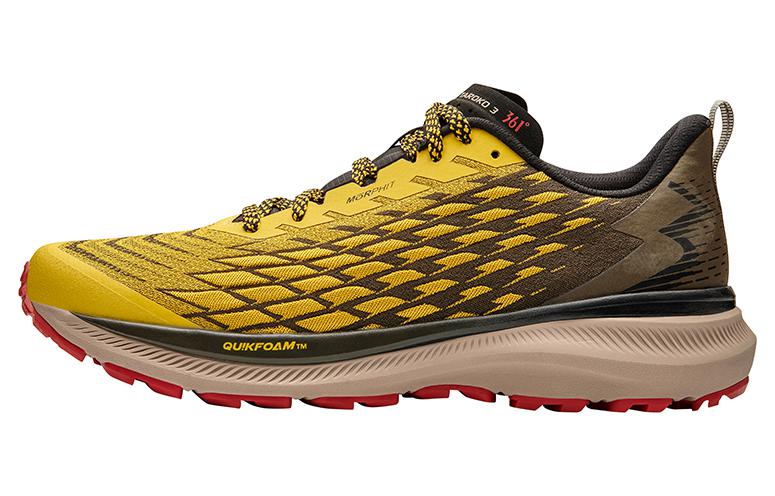 361° Cushioning Slip Resistant Abrasion Resistant Low top Running Shoes Men’s Yellow