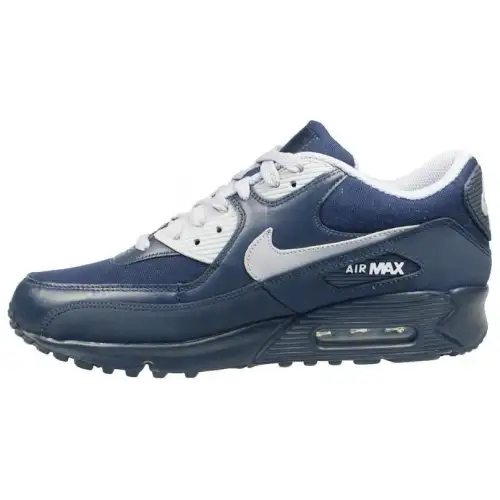 Nike Air Max 90 Comfortable Low top Running Shoes Men's Blue Gray