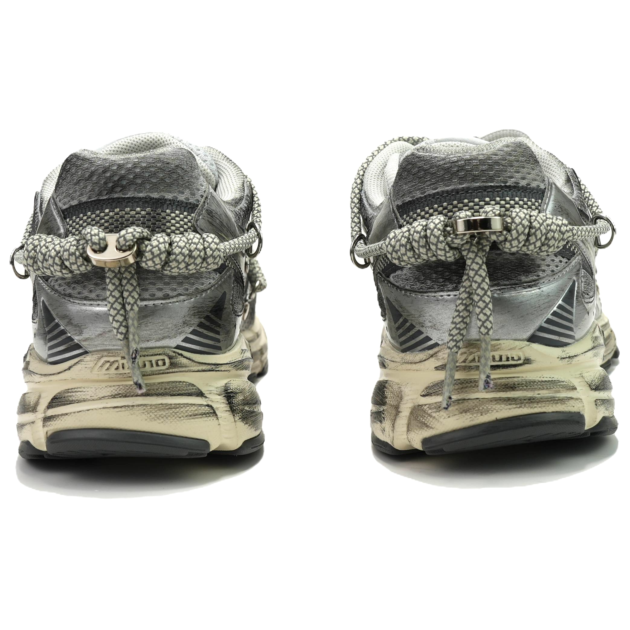 Mizuno Speed 2K Abrasion Resistant Low top Casual Sprint City Commuting Running Shoes Unisex Silver Gray
