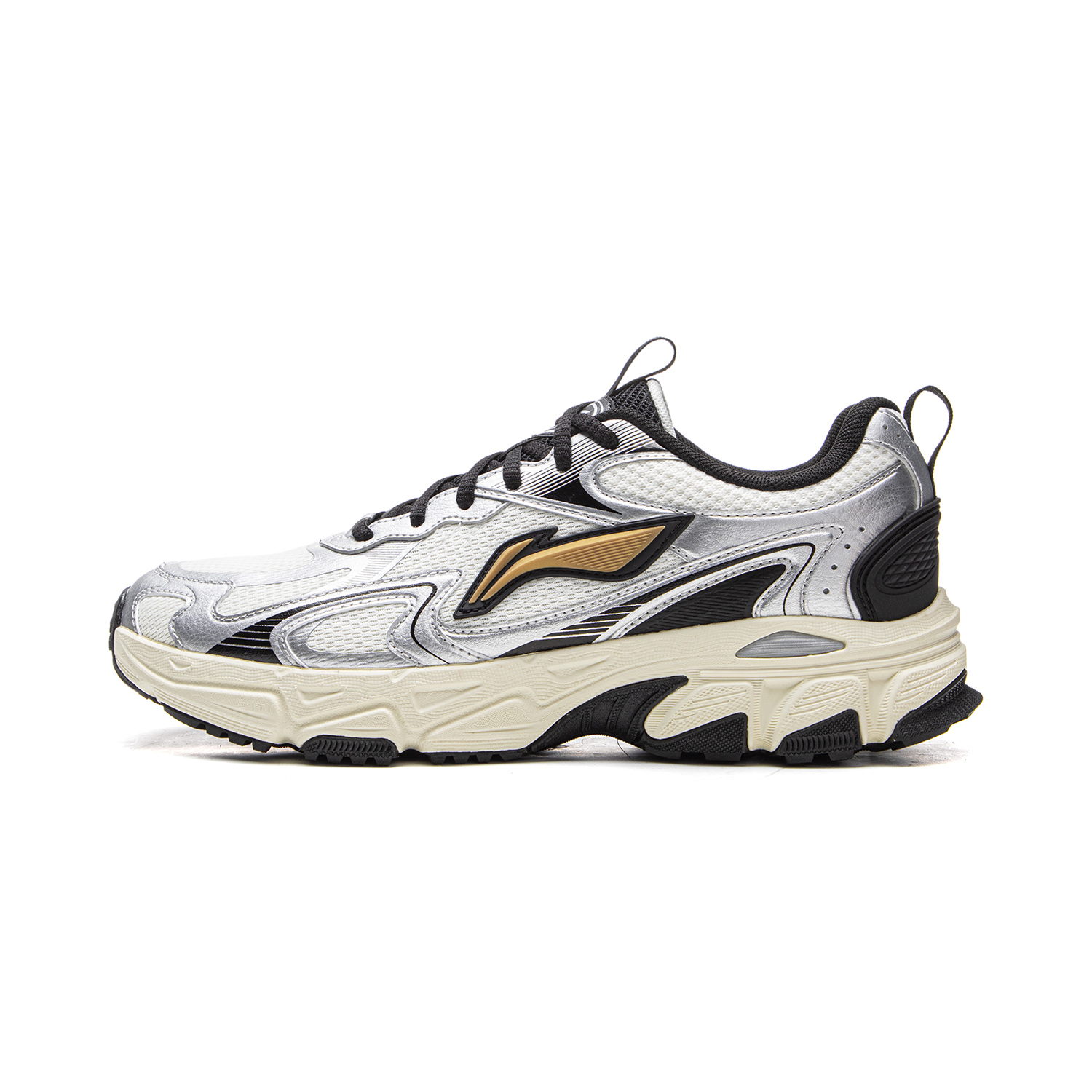 Li Ning Carefree V2 Low top Running Shoes Men’s Silver White
