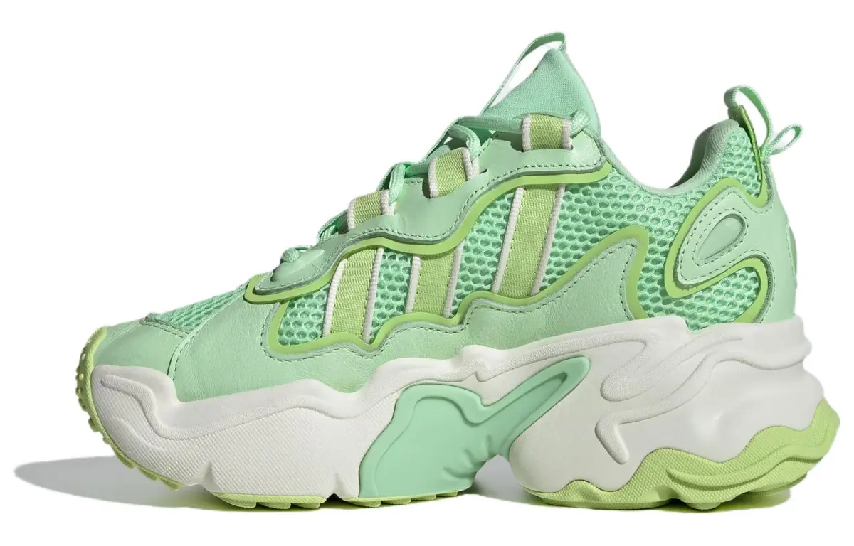Adidas Originals Ozthemis Cushioning Abrasion Resistant Low top Chunky Sneakers Women's Green
