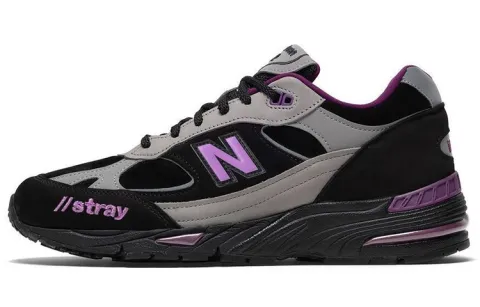 991 Stray Rats x 991 New Balance Made in England 'Black Purple'