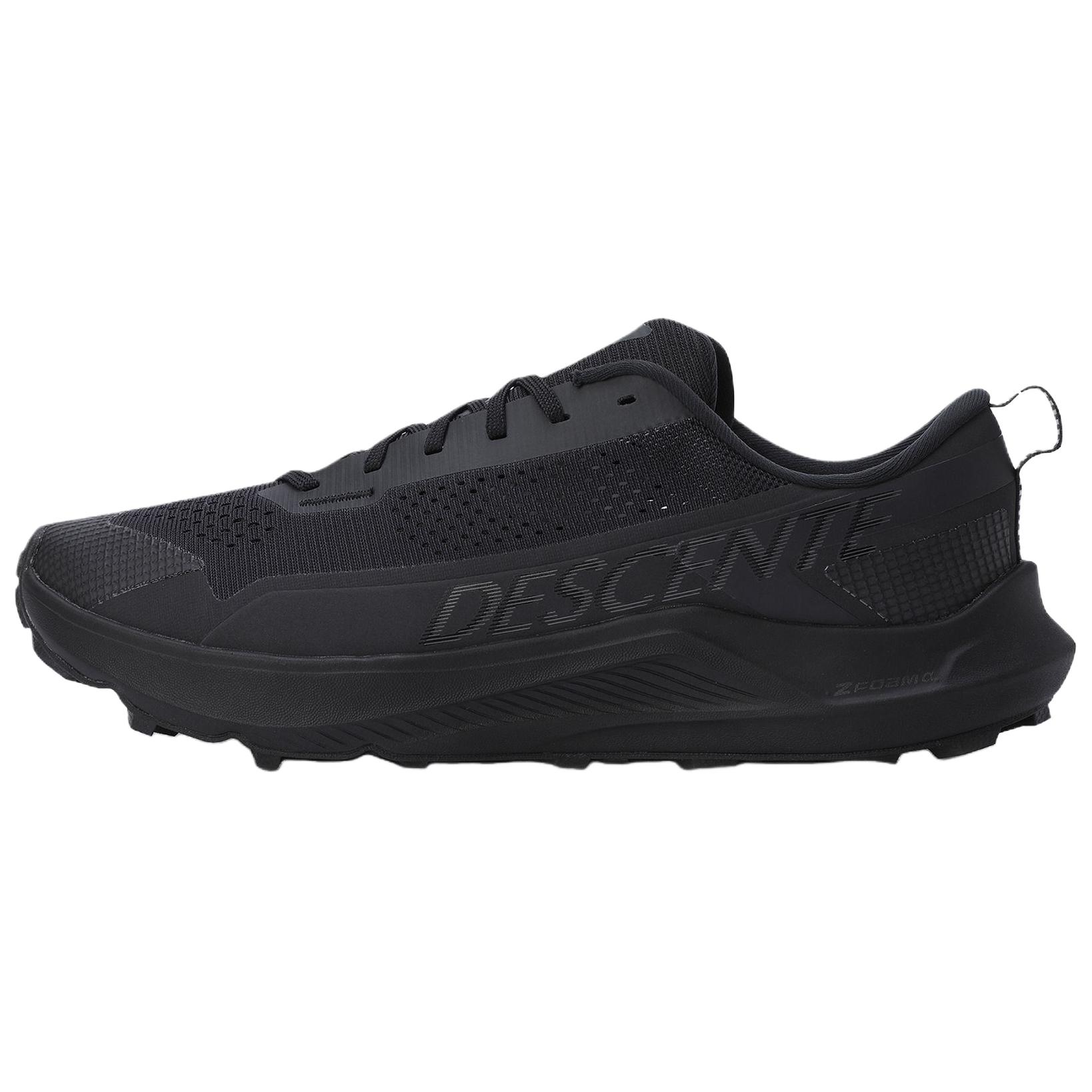 DESCENTE Somat Slip Resistant Abrasion Resistant Low top Casual Running Shoes Unisex Black