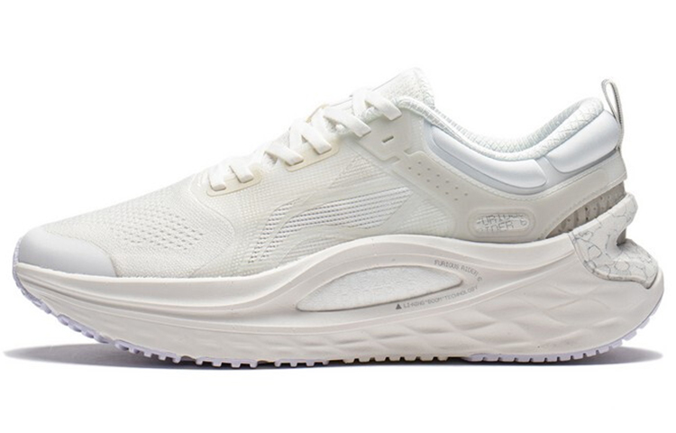 Li Ning Furious Rider 6.0 Cushioning Slip Resistant Abrasion Resistant Low top Running Shoes Men’s Mist White