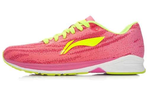 Li Ning Fabric Abrasion Resistant, Slip Resistant, Cushioned, Breathable, Lightweight Low top Running Shoes Women's