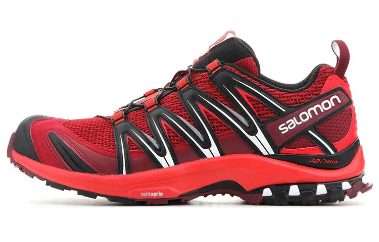 SALOMON XA PRO 3D Abrasion Resistant Low top Outdoor Shoes Men's Black Red