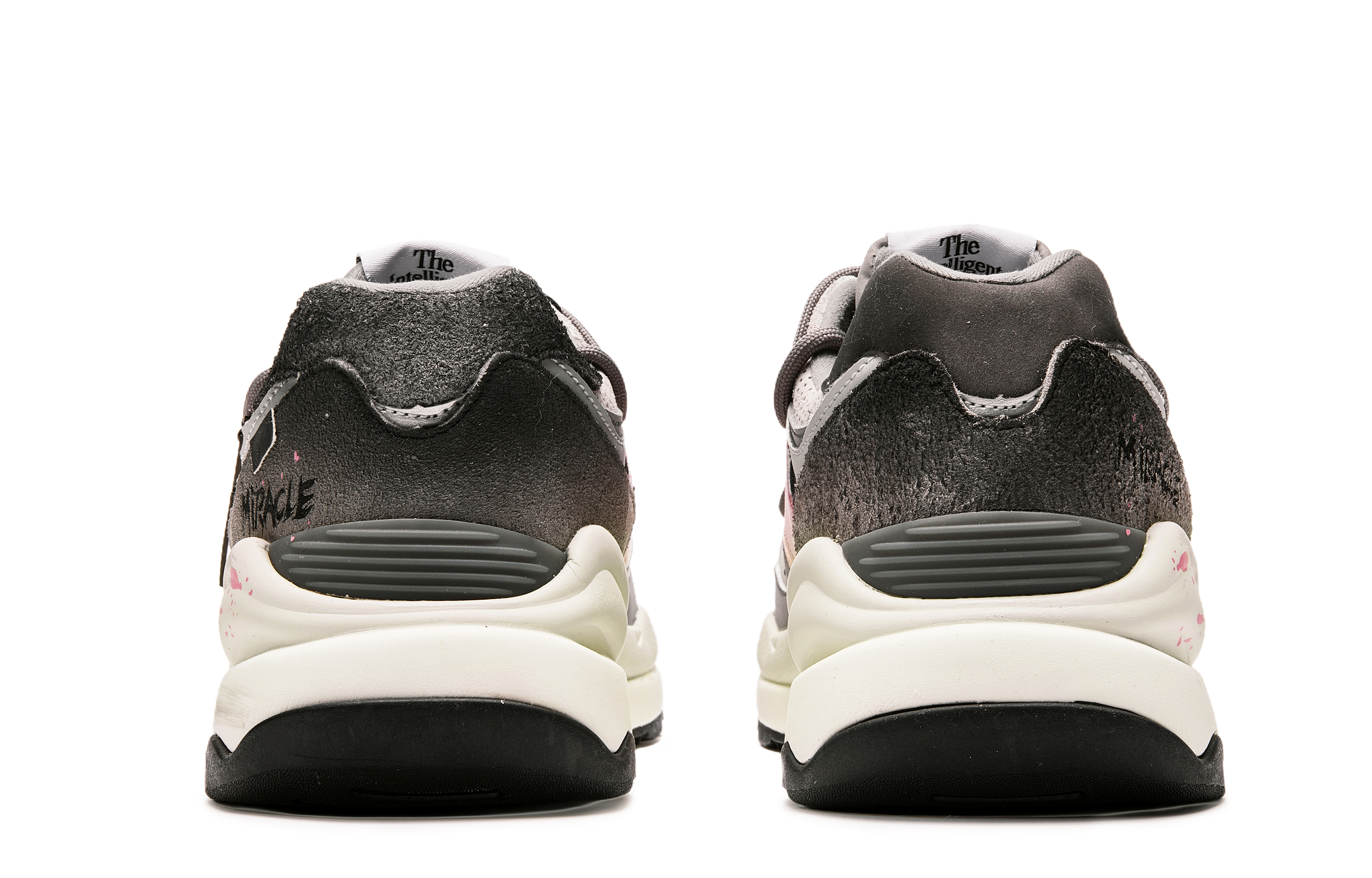 New Balance NB 5740 Slip Resistant Abrasion Resistant Low top Running Shoes Unisex Gray Pink
