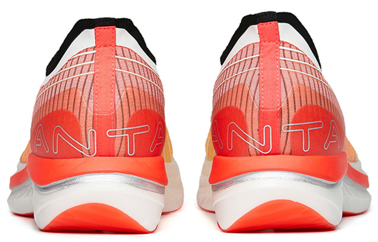 ANTA C202 GT Running Shoes Men’s Low Top Gum Yellow/Neon Bright Dark Red/Ivory White