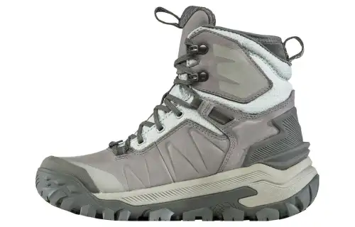 Oboz Footwear Slip Resistant Abrasion Resistant High top Outdoor Shoes Women's Green Gray