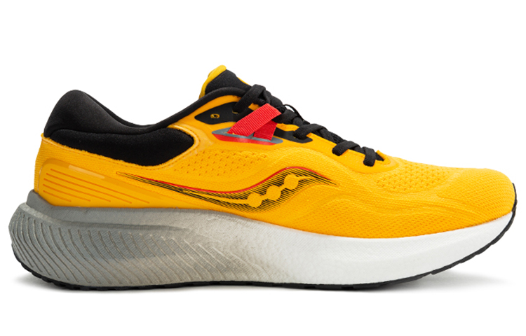 Saucony Surge 1 Abrasion Resistant Breathable Low top Casual Running Shoes Men’s Black Yellow