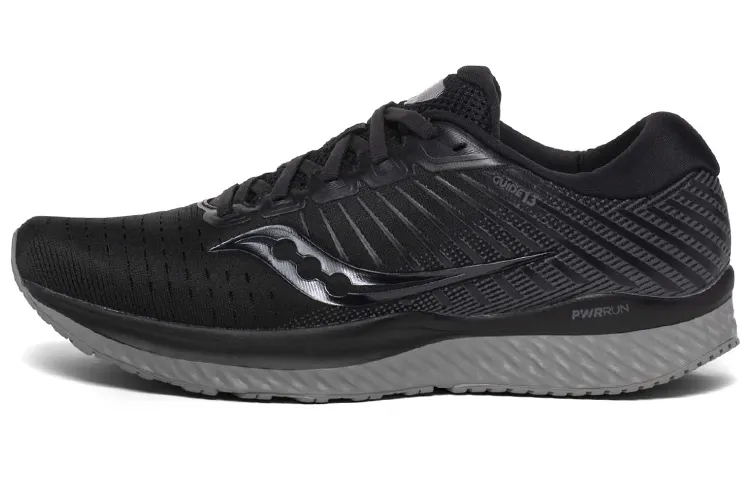 Saucony Guide 13 Guide 13 Support Low top Running Shoes Men's Black Gray Wide