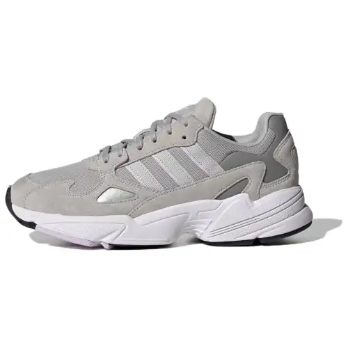 Adidas Originals Falcon Slip Resistant Abrasion Resistant Low top Casual Running Shoes Unisex Gray