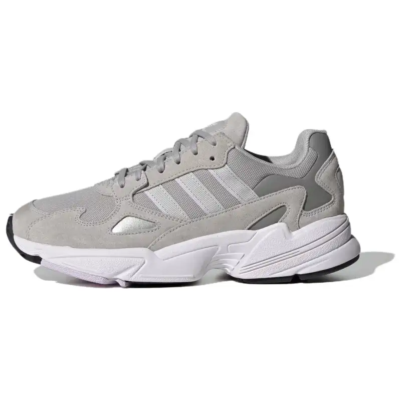 Adidas Originals Falcon Slip Resistant Abrasion Resistant Low top Casual Running Shoes Unisex Gray