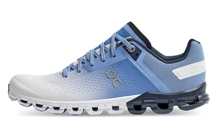 On Cloudflow Comfortable Cushioning Slip Resistant Low top Running Shoes Women's Blue White
