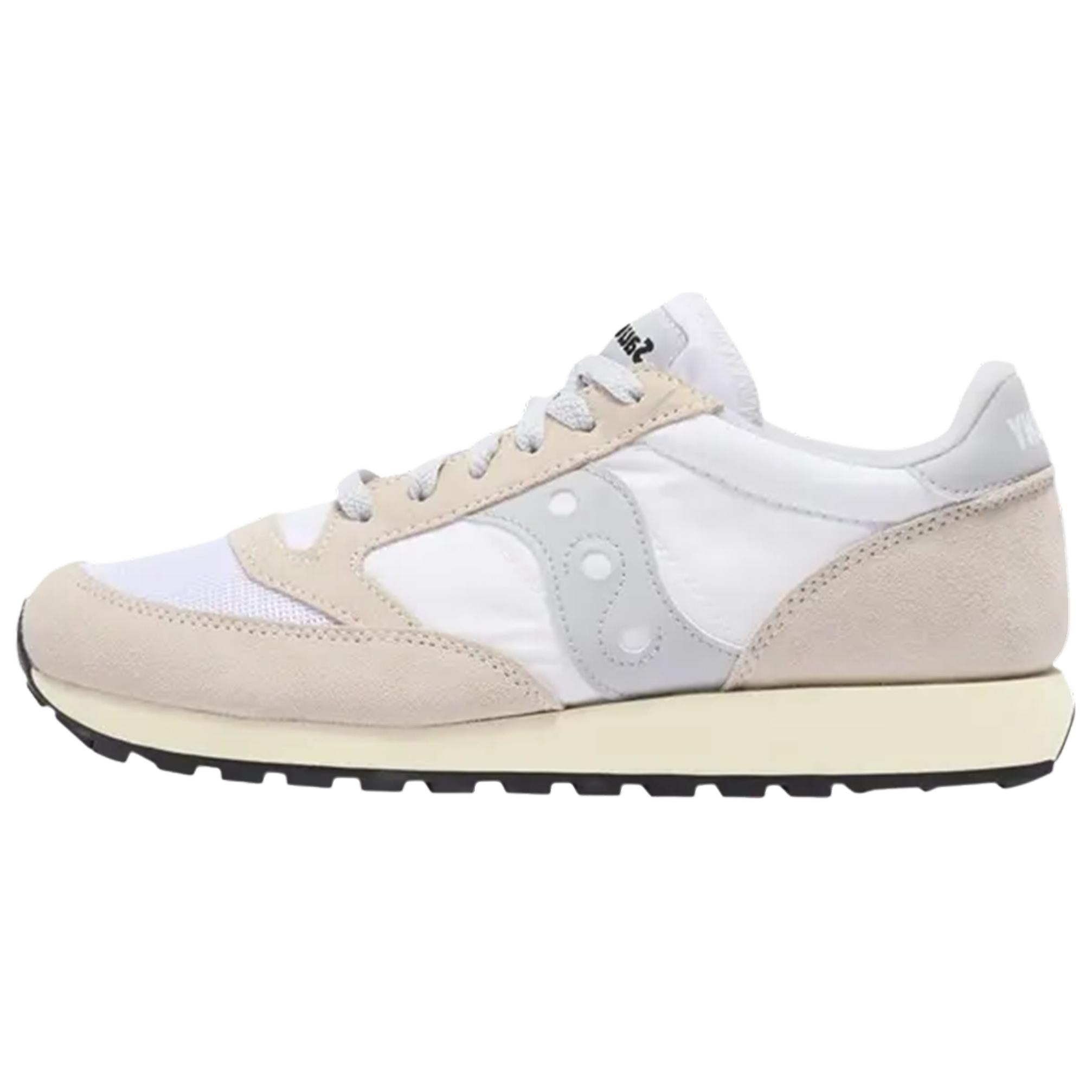 Saucony Jazz Original Vintage Jazz Running Shoes Men’s White Brown