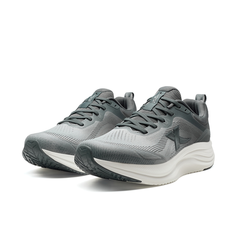 XTEP Abrasion Resistant Breathable Low top Casual Sprint City Commuting Running Shoes Men’s Gray
