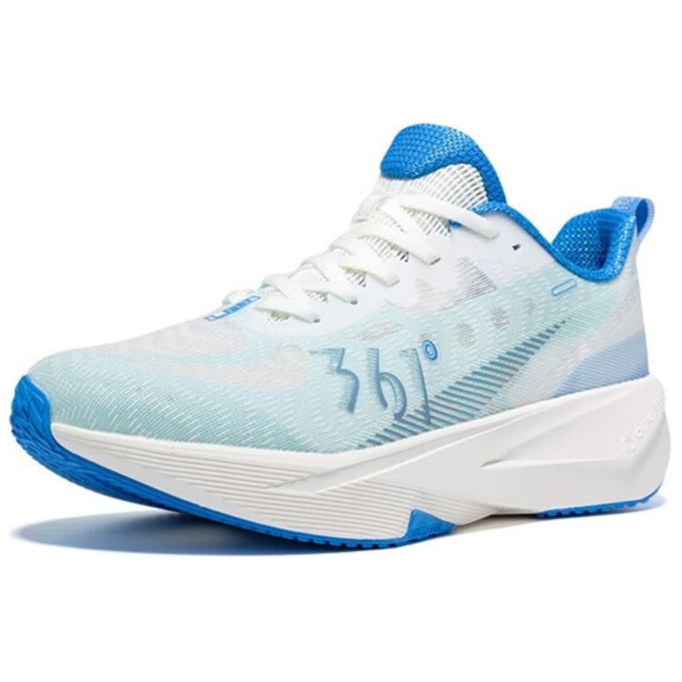 361° Abrasion Resistant Slip Resistant Coverage Low top Sprint Running Shoes Men’s Blue White