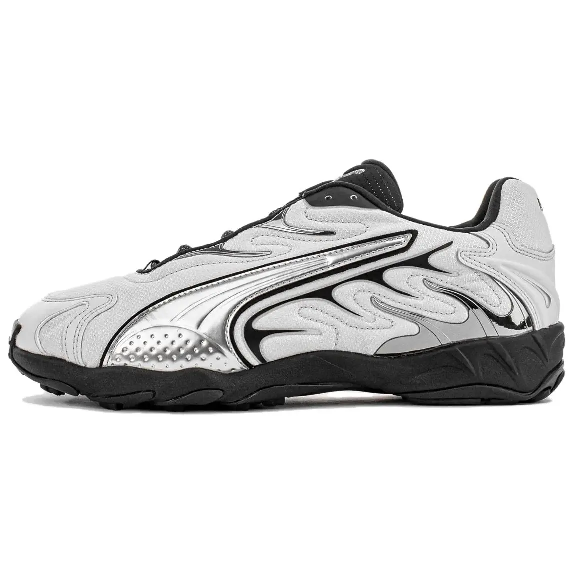 PUMA Inhale Abrasion Resistant Abrasion Resistant Low top Running Shoes Men's Silver Black
