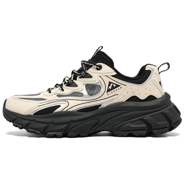 QIAODAN Breathable And Lightweight Low top Outdoor Shoes Women’s Beige Black