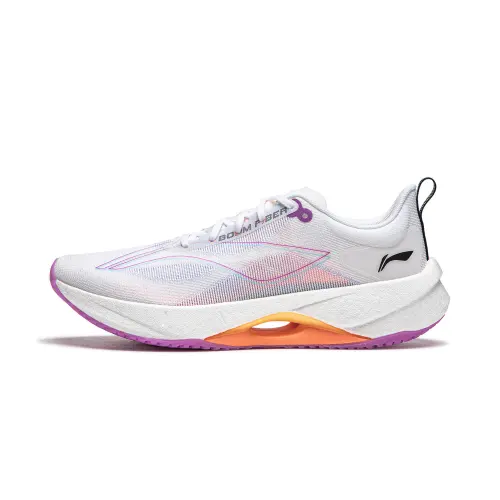 Li Ning Super Light 21 Running Shoes Women's Low Top Standard White/Wisteria Purple